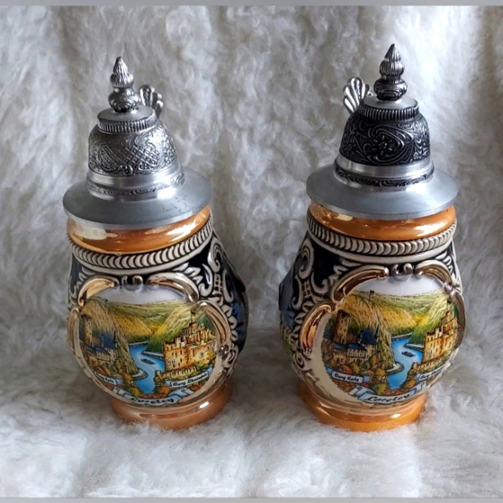 Vintage 2 beer stein made in Germany